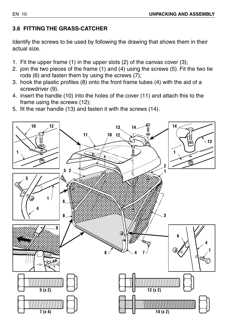 EMAK RIDING MOWER User Manual | Page 12 / 42