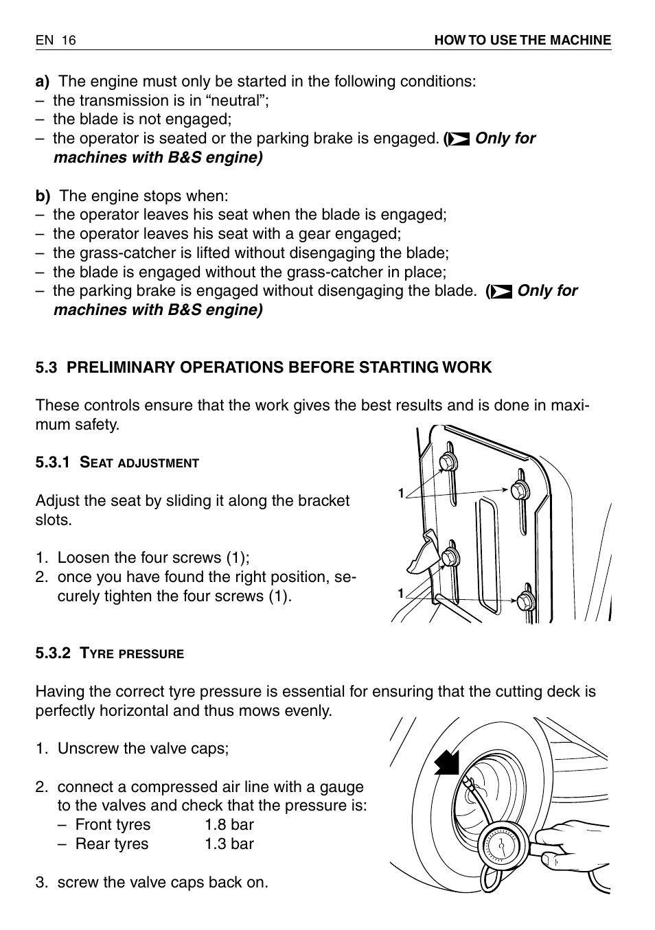 EMAK RIDING MOWER User Manual | Page 18 / 42