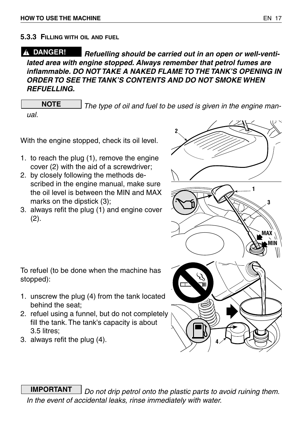 EMAK RIDING MOWER User Manual | Page 19 / 42