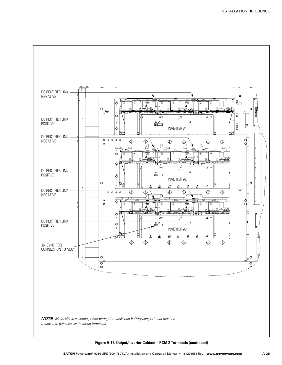 Eaton POWERWARE 9315 User Manual | Page 135 / 154