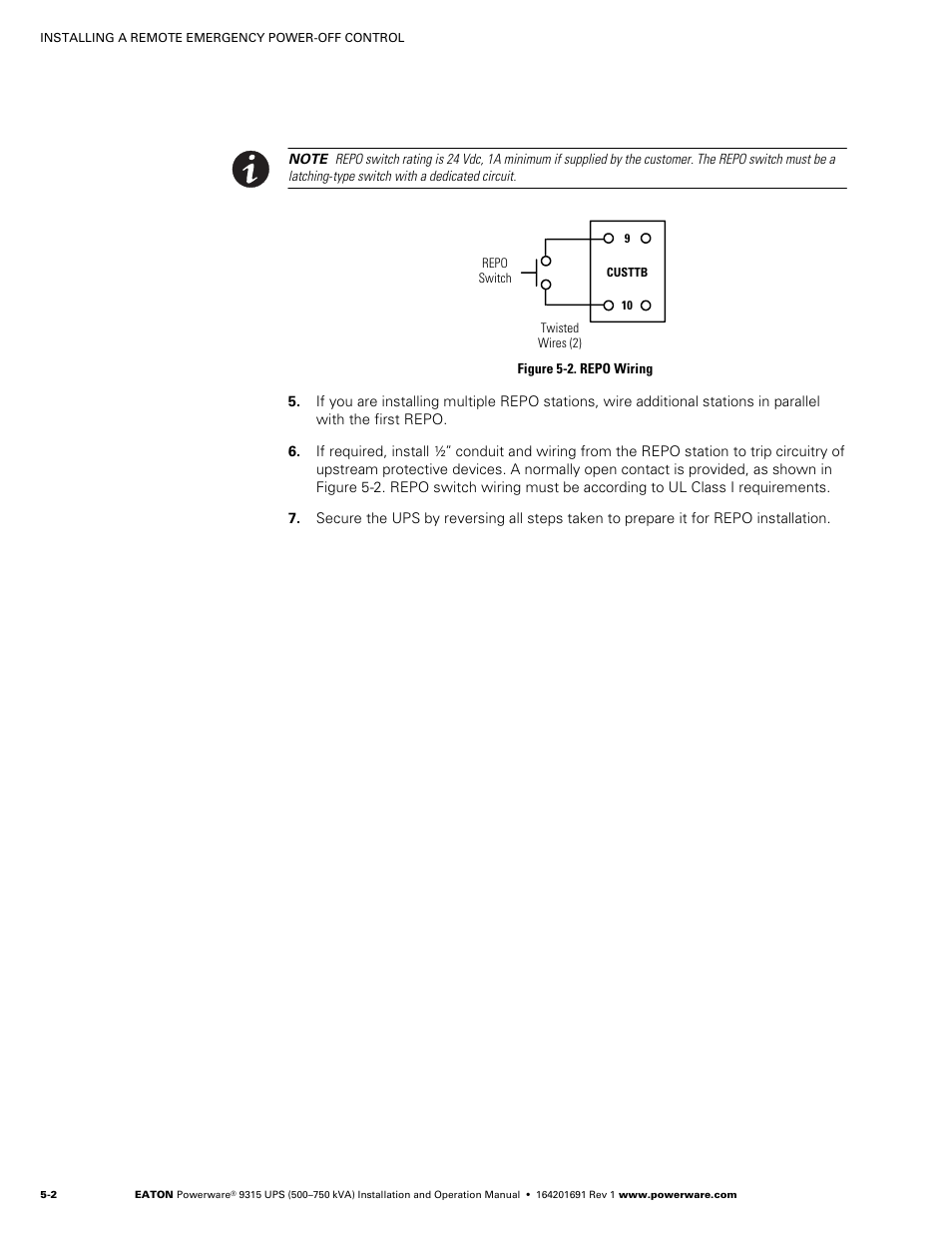 Eaton POWERWARE 9315 User Manual | Page 38 / 154