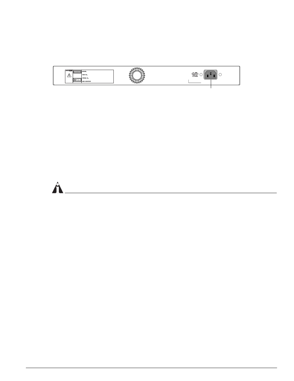 Summit 200-24 switch rear view, Power socket, Serial number | Mac address, Summit 200-48 switch physical features, Summit 200-48 switch front view | Extreme Networks 200 Series User Manual | Page 21 / 338