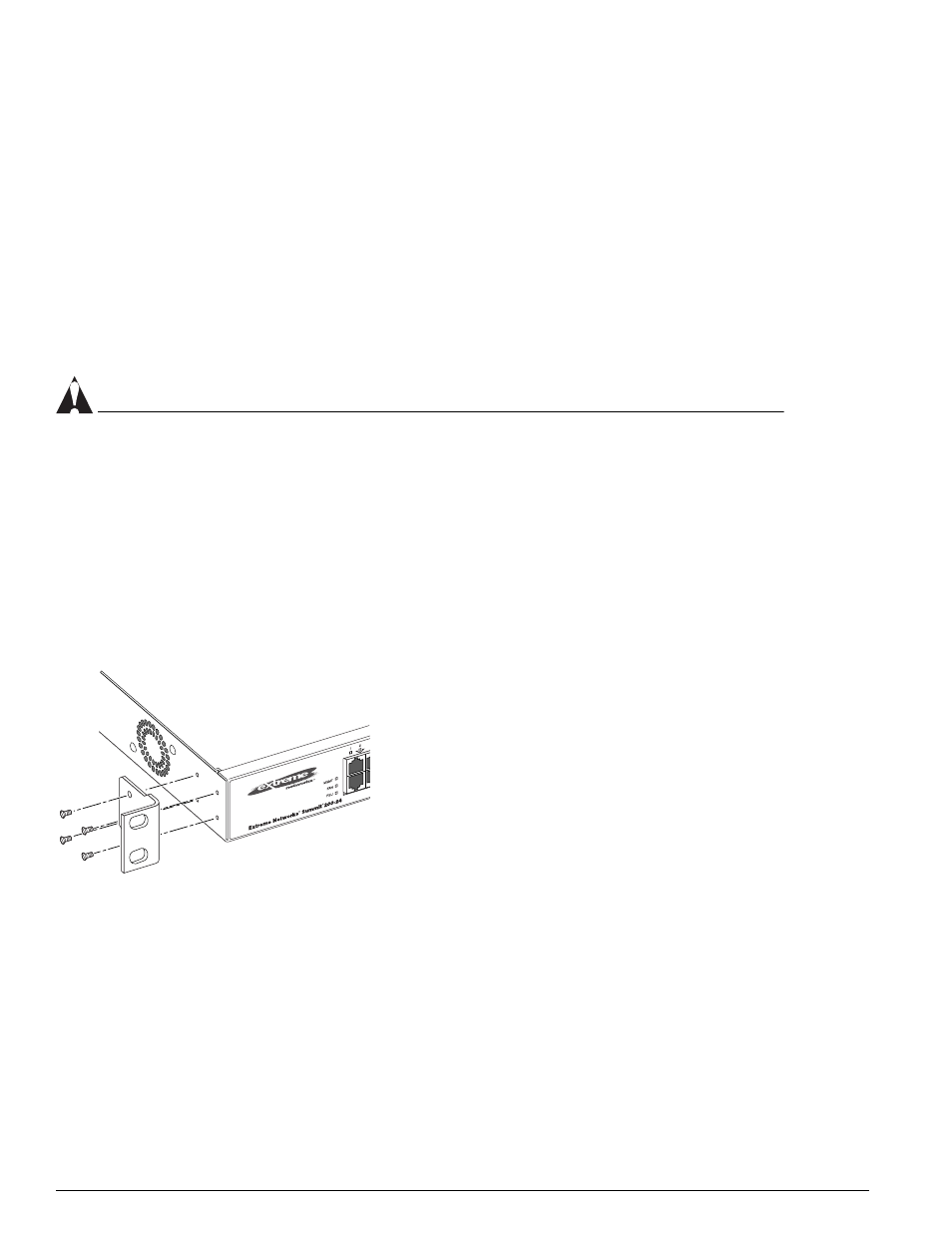 Following safety information, Installing the switch, Rack mounting | Extreme Networks 200 Series User Manual | Page 30 / 338