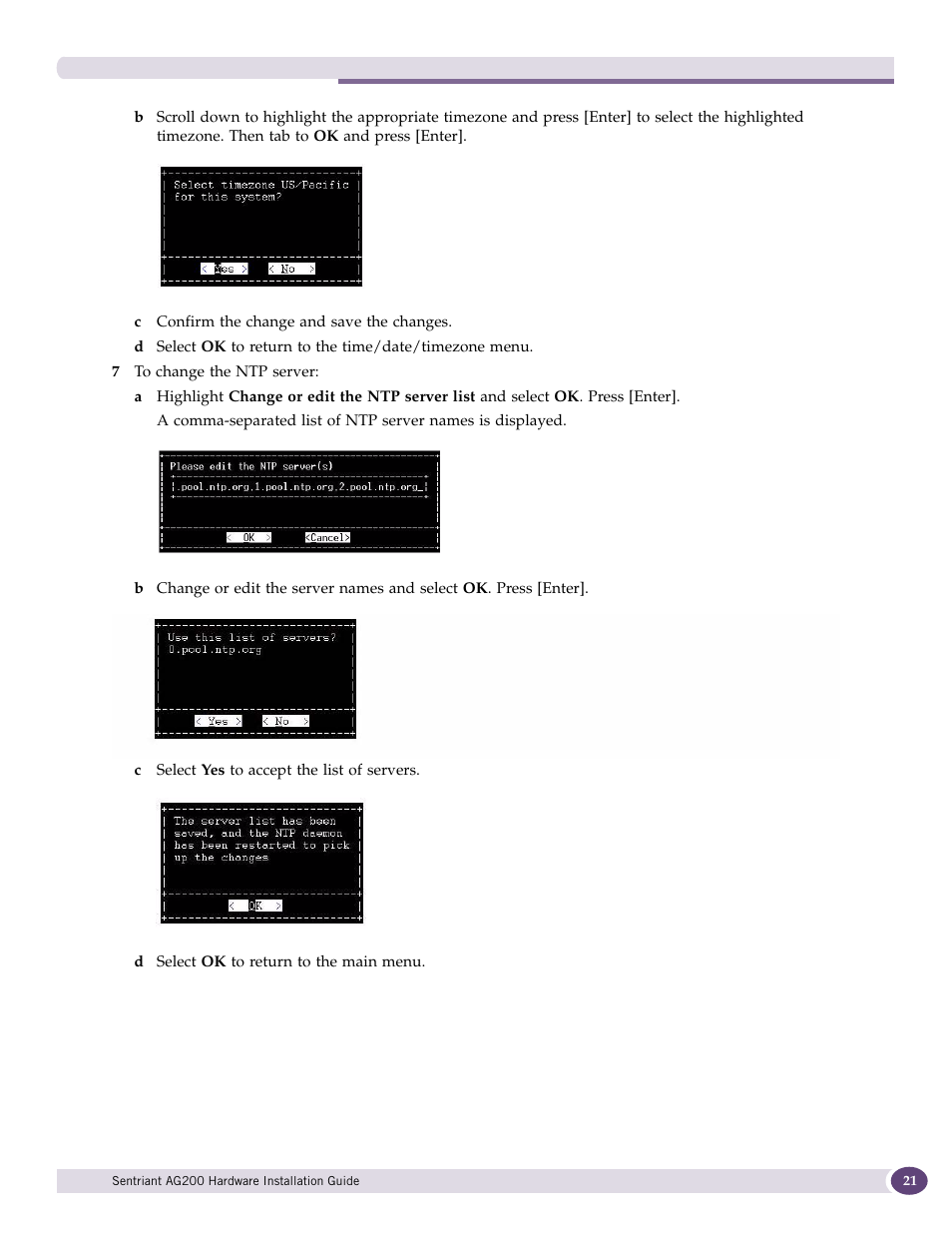 Extreme Networks Sentriant AG200 User Manual | Page 21 / 40