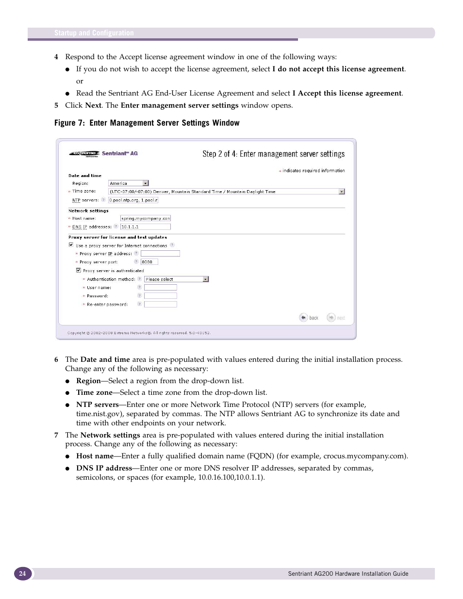 Extreme Networks Sentriant AG200 User Manual | Page 24 / 40