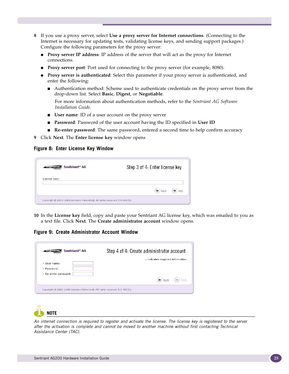 Extreme Networks Sentriant AG200 User Manual | Page 25 / 40