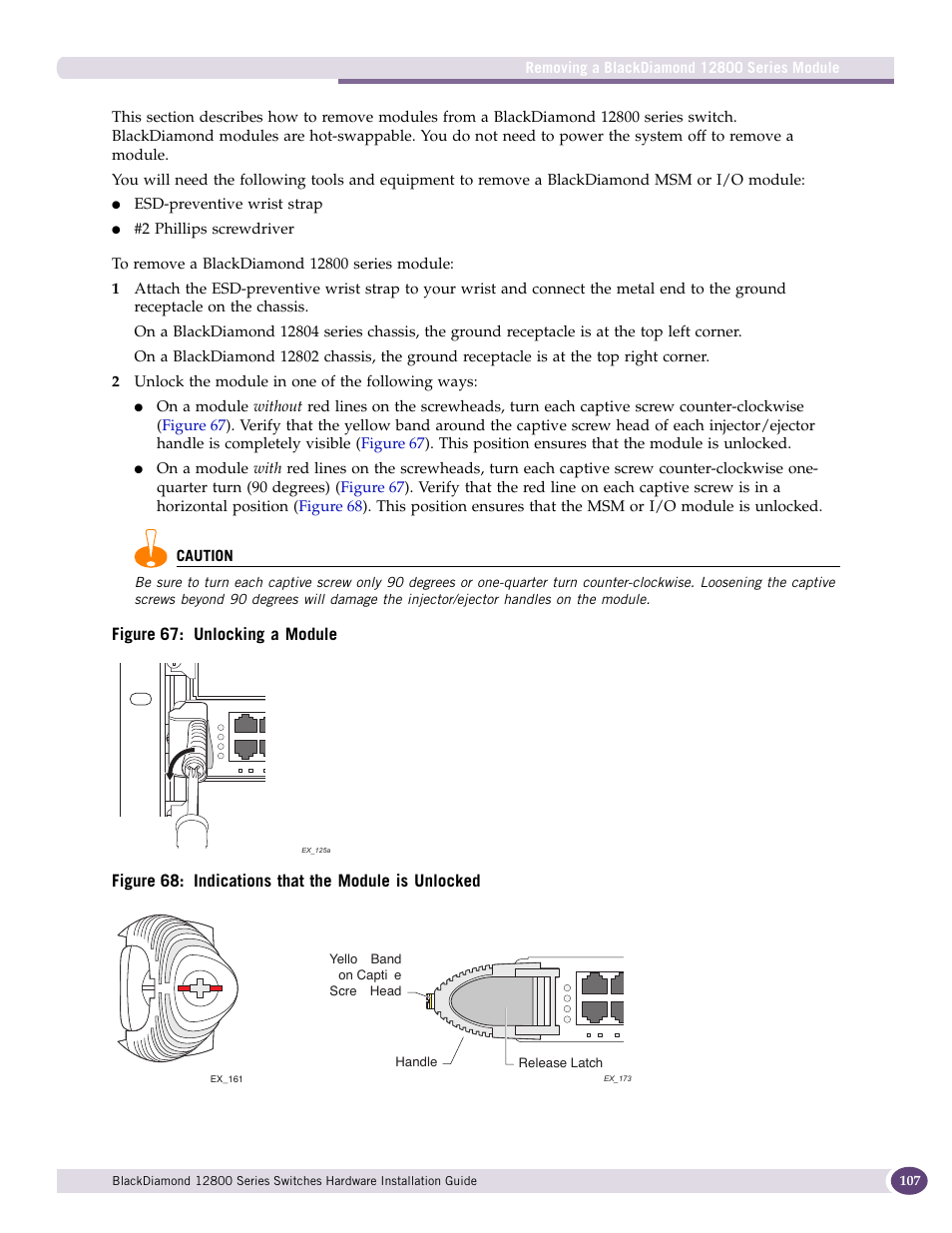 Extreme Networks BlackDiamond 12804 User Manual | Page 107 / 160