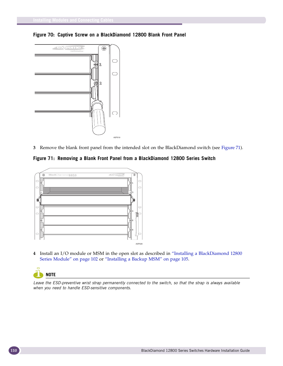 Extreme Networks BlackDiamond 12804 User Manual | Page 110 / 160