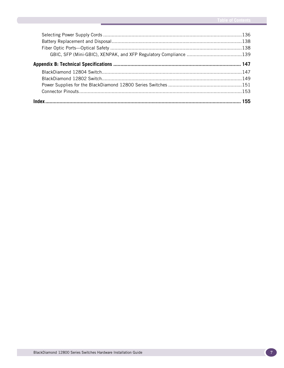 Extreme Networks BlackDiamond 12804 User Manual | Page 7 / 160