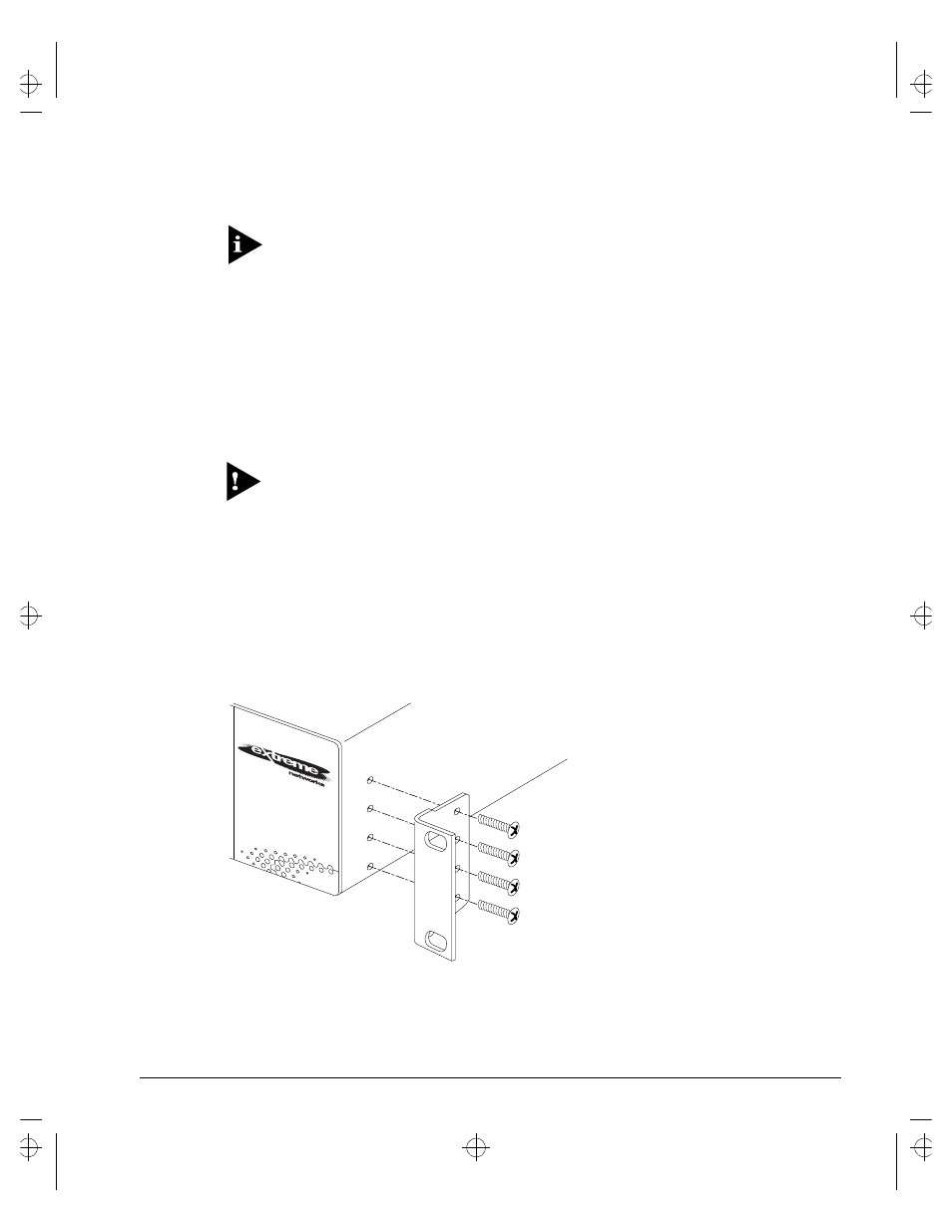 Installing the summit, Rack mounting, Nstalling | Ummit | Extreme Networks Summit1 User Manual | Page 43 / 227
