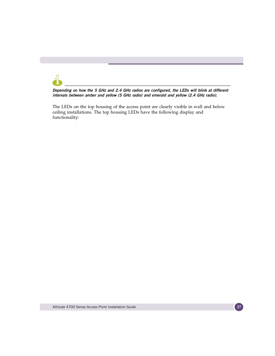 Extreme Networks ALTITUDE 4700 User Manual | Page 27 / 68