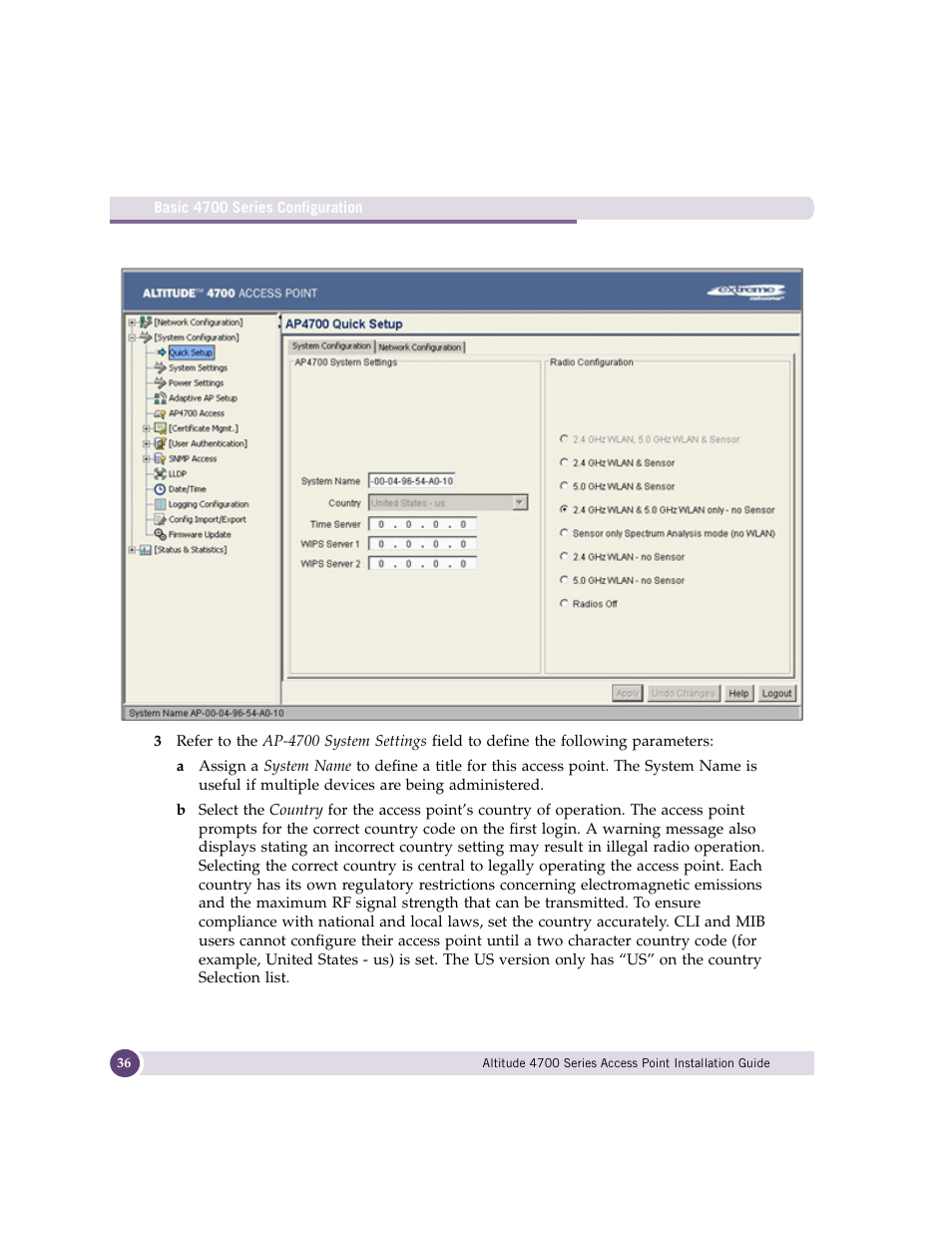 Extreme Networks ALTITUDE 4700 User Manual | Page 36 / 68