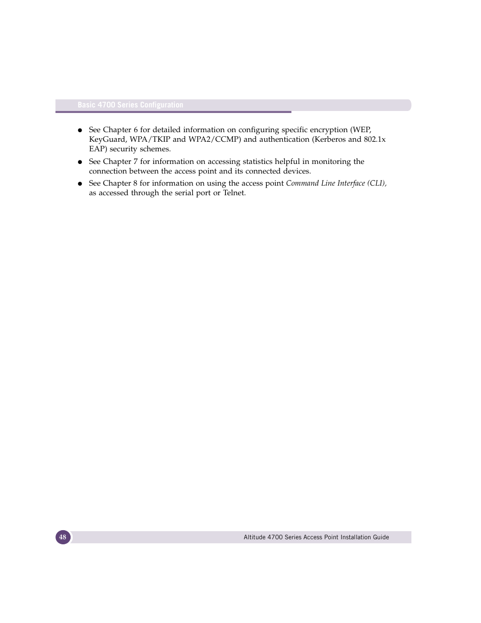 Extreme Networks ALTITUDE 4700 User Manual | Page 48 / 68