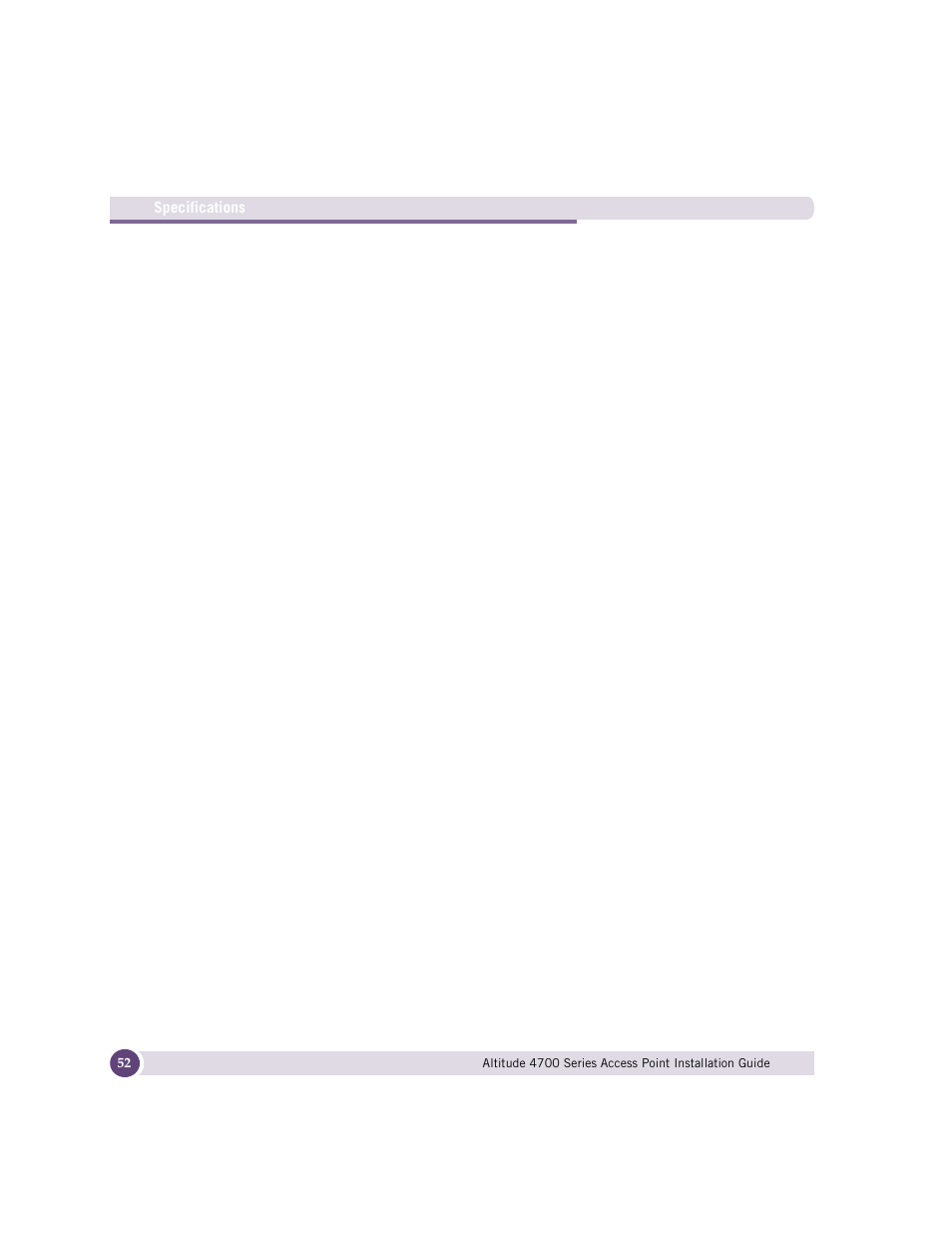 Extreme Networks ALTITUDE 4700 User Manual | Page 52 / 68