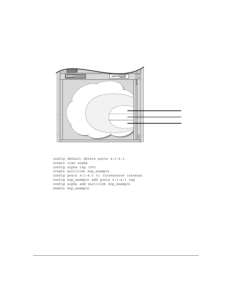 Configuring a routed ppp/mlppp link example | Extreme Networks WM-4T1i User Manual | Page 33 / 38