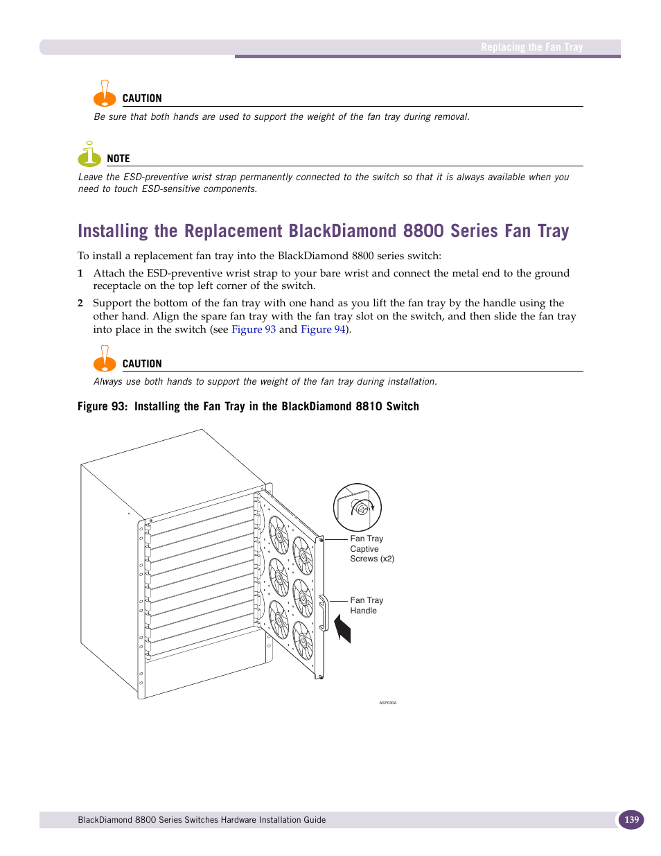 Extreme Networks BlackDiamond 8800 Series User Manual | Page 139 / 180