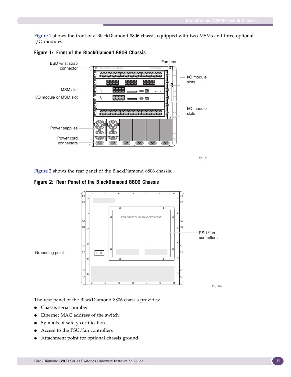 Extreme Networks BlackDiamond 8800 Series User Manual | Page 17 / 180
