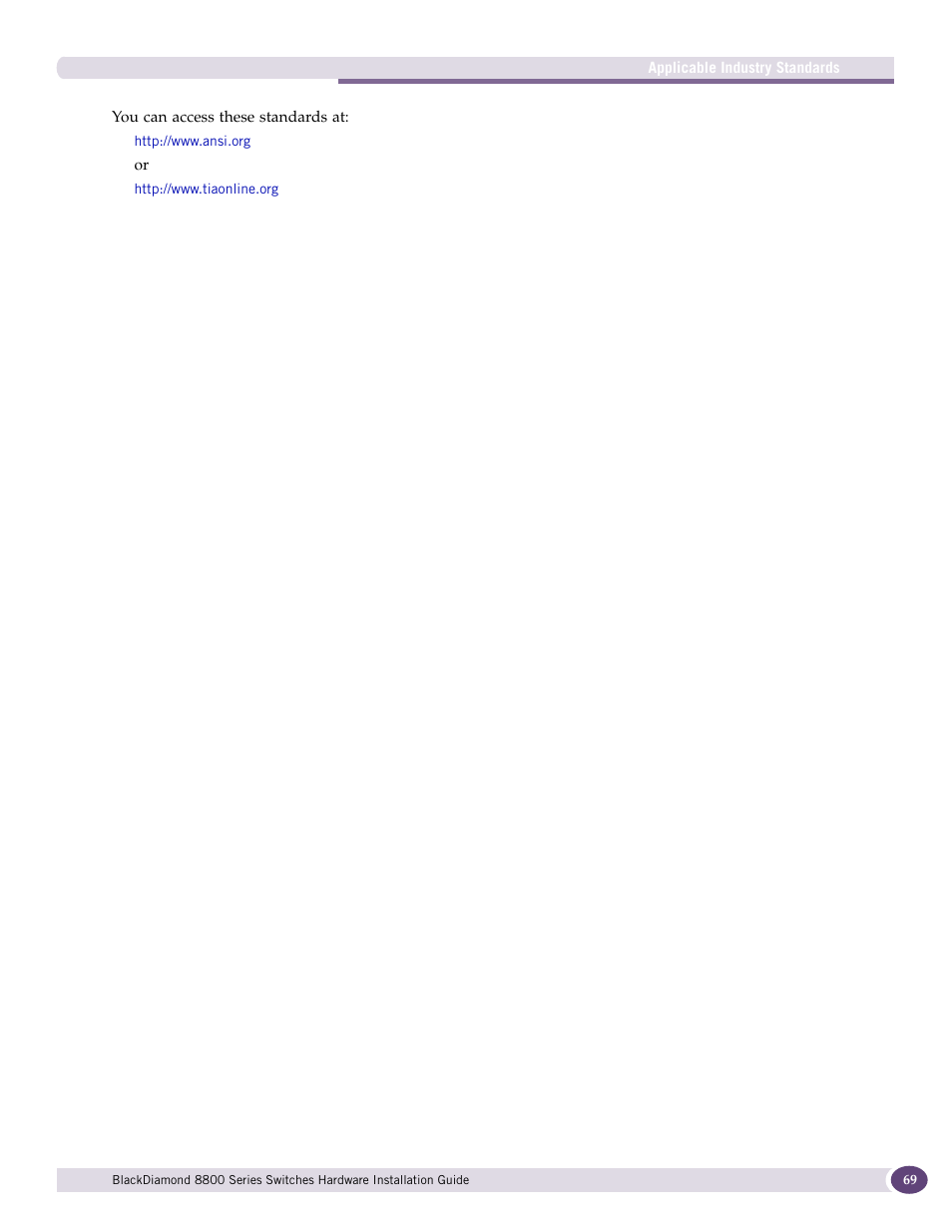 Extreme Networks BlackDiamond 8800 Series User Manual | Page 69 / 180