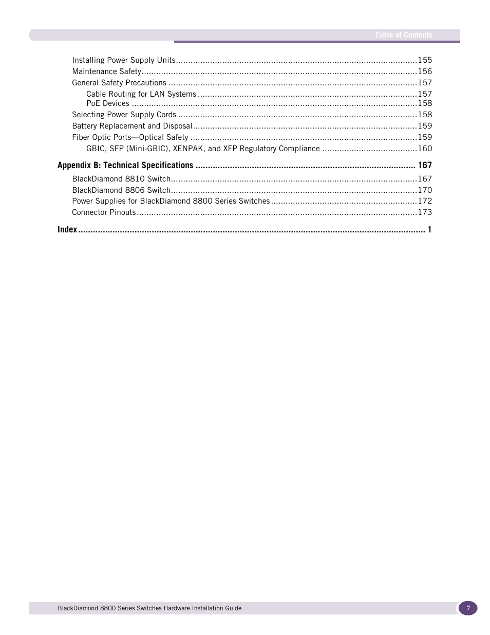 Extreme Networks BlackDiamond 8800 Series User Manual | Page 7 / 180