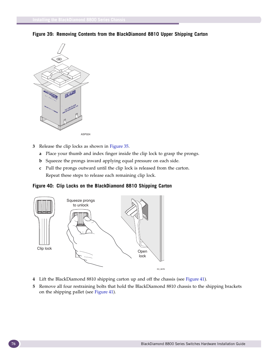 Extreme Networks BlackDiamond 8800 Series User Manual | Page 76 / 180