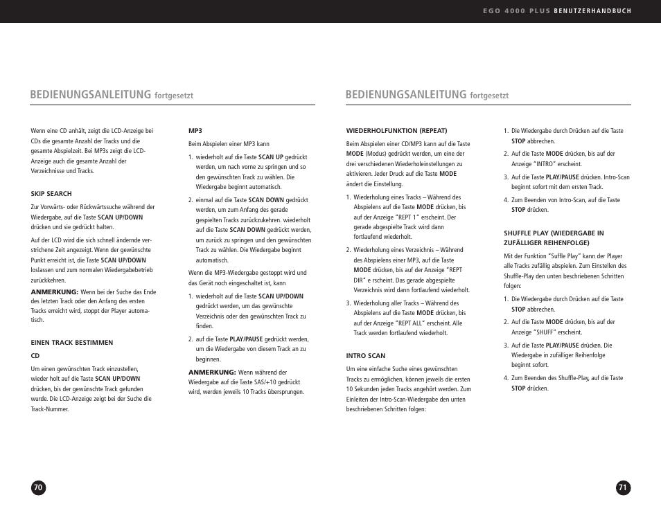 Bedienungsanleitung | Ego Technology 4000 Plus User Manual | Page 36 / 71