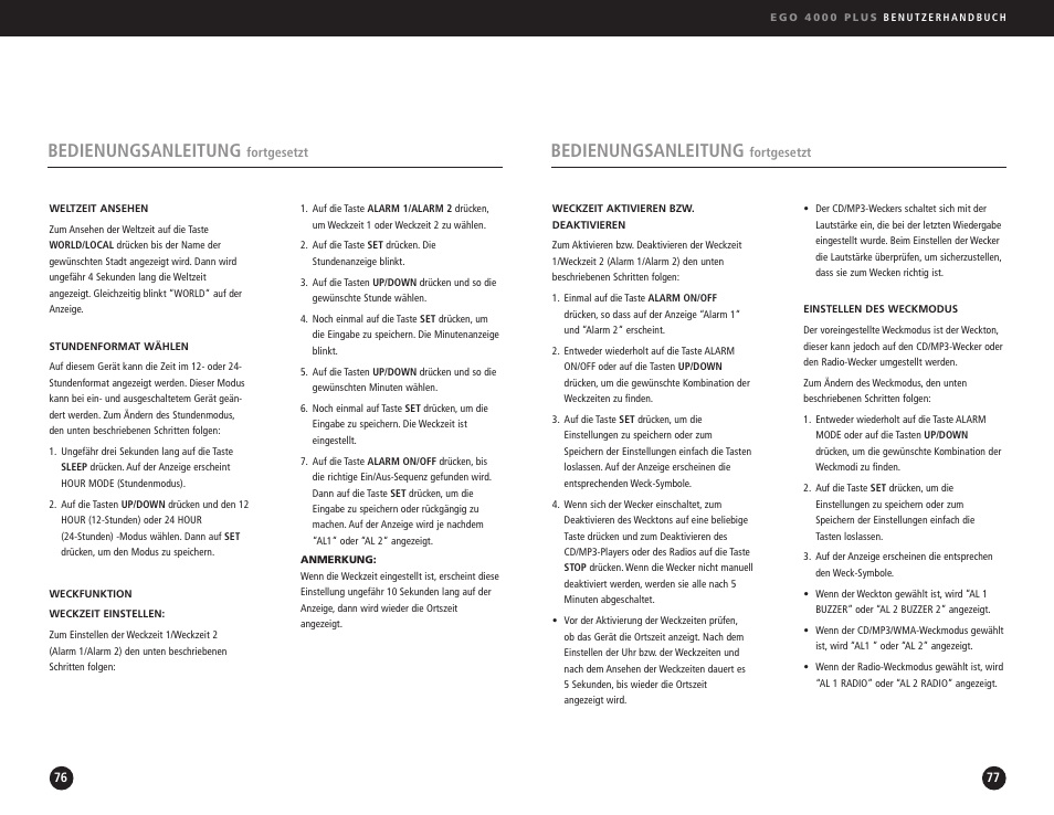 Bedienungsanleitung | Ego Technology 4000 Plus User Manual | Page 39 / 71