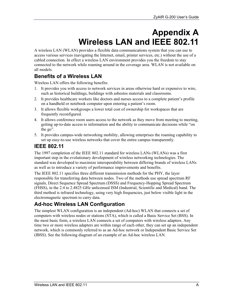 Equinox Systems ZyAIR G-200 User Manual | Page 43 / 52