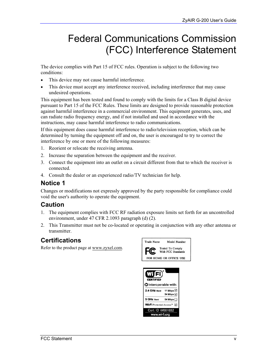 Equinox Systems ZyAIR G-200 User Manual | Page 5 / 52
