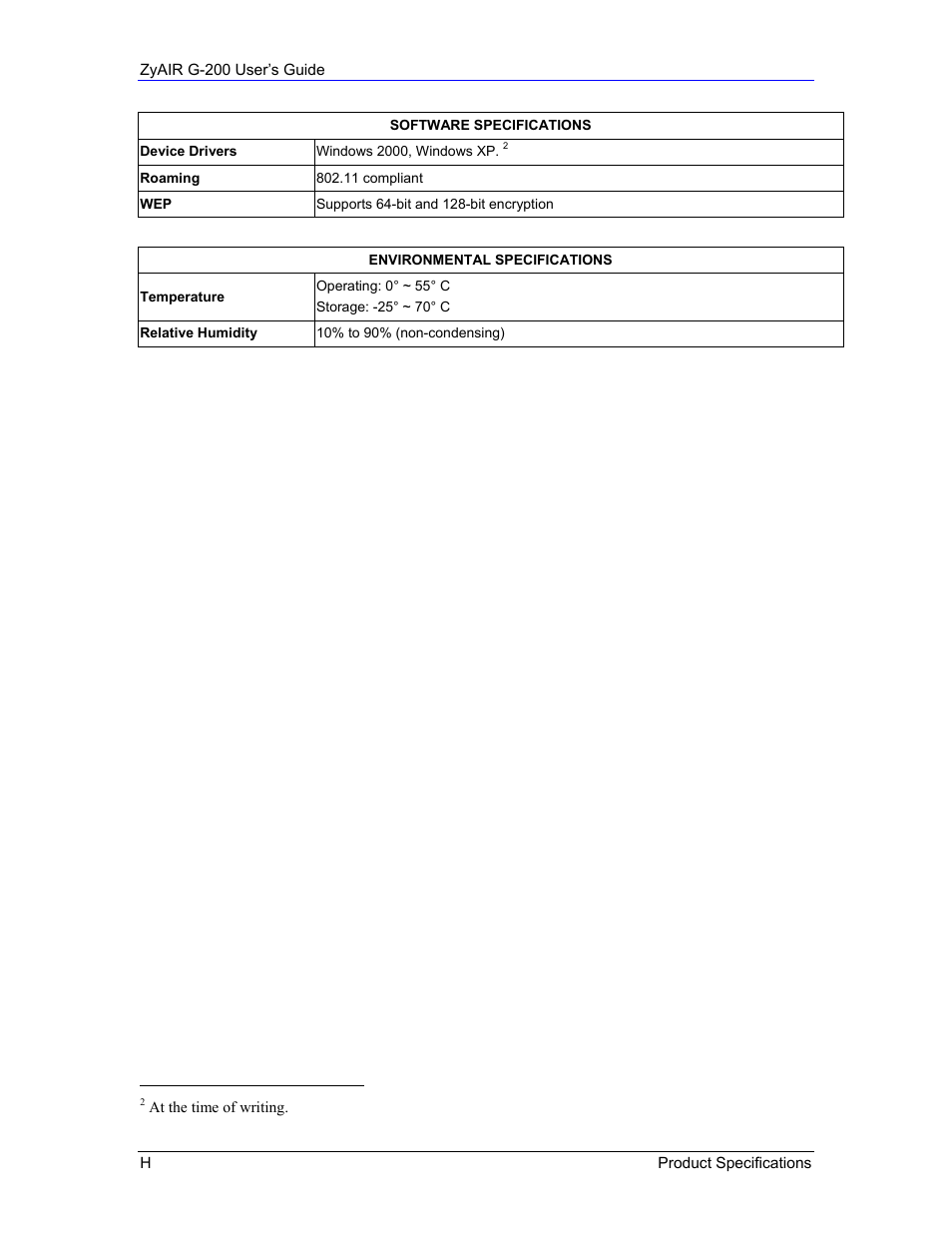 Equinox Systems ZyAIR G-200 User Manual | Page 50 / 52