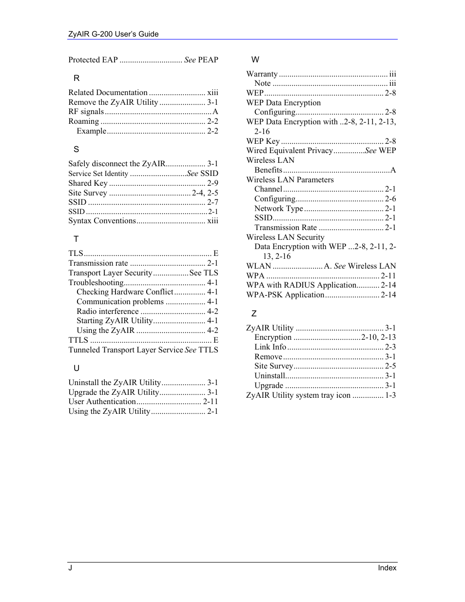 Equinox Systems ZyAIR G-200 User Manual | Page 52 / 52