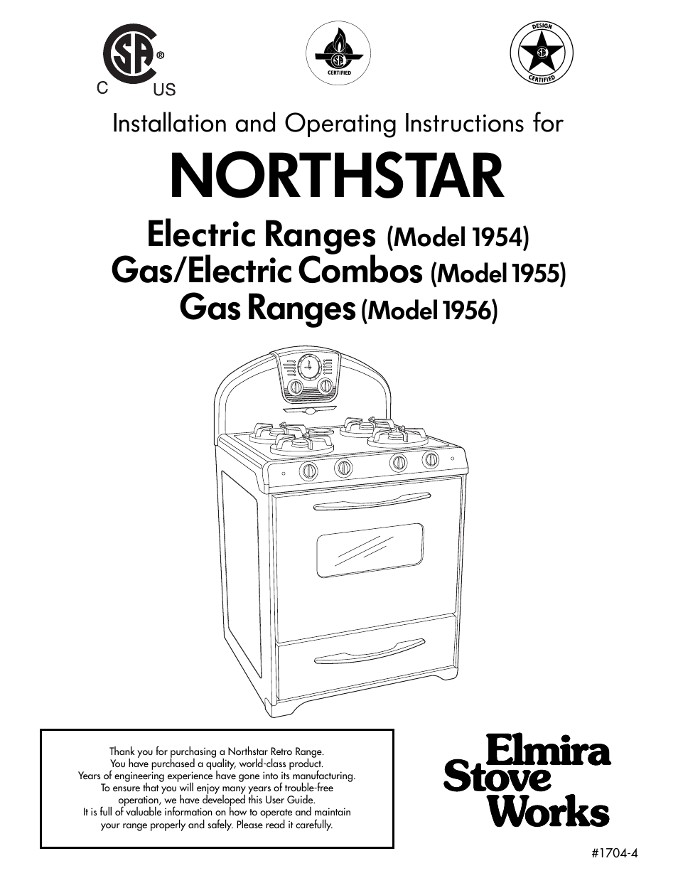 Elmira Stove Works 1954 User Manual | 32 pages