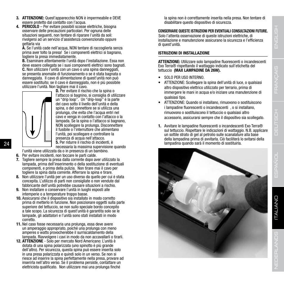 Exo Terra Compact Top PT-2225-2226-2227 User Manual | Page 13 / 17