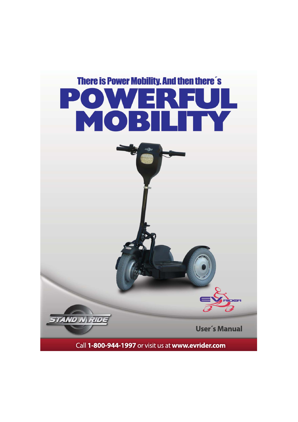 EV Rider Stand N Ride User Manual | 15 pages