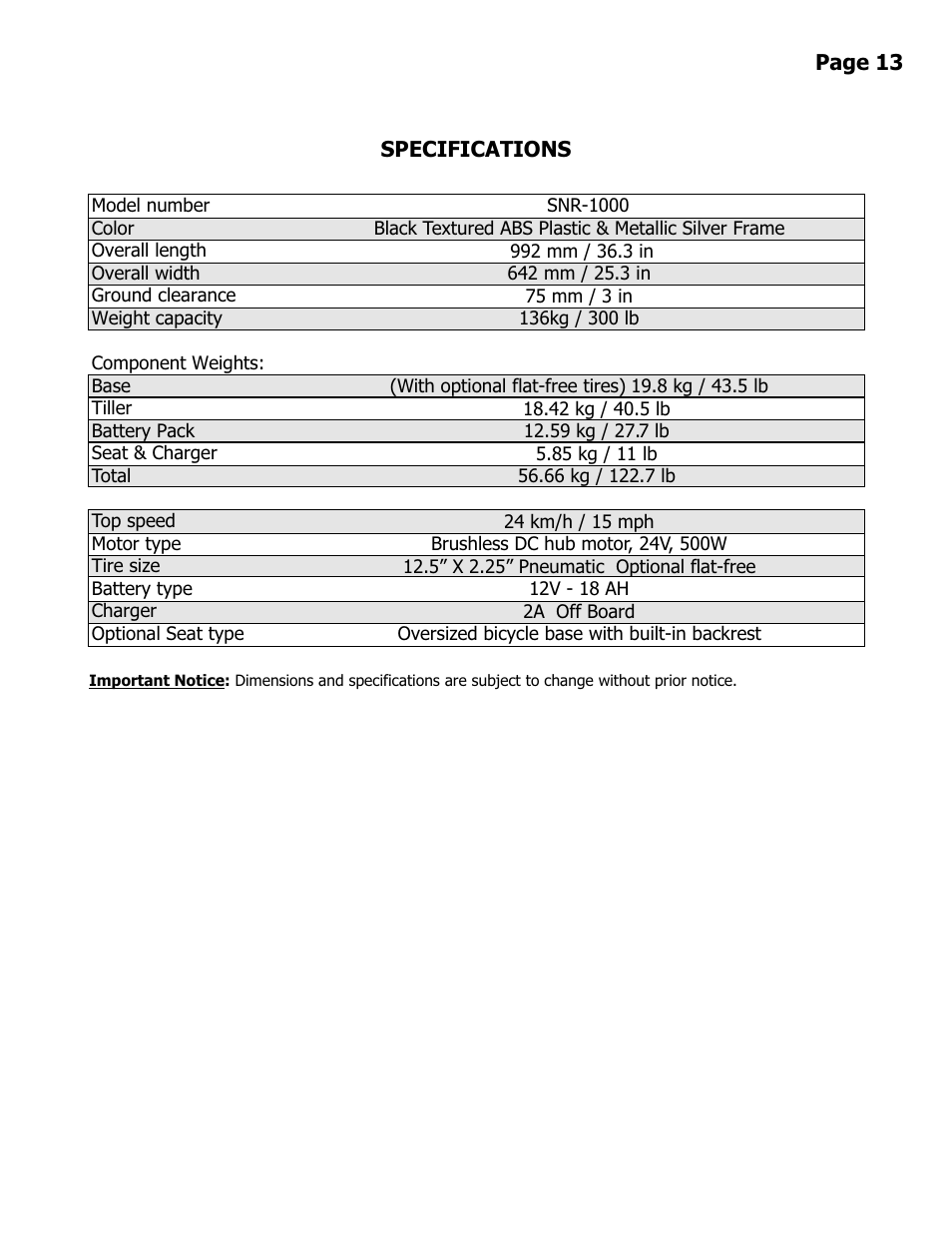 EV Rider Stand N Ride User Manual | Page 14 / 15