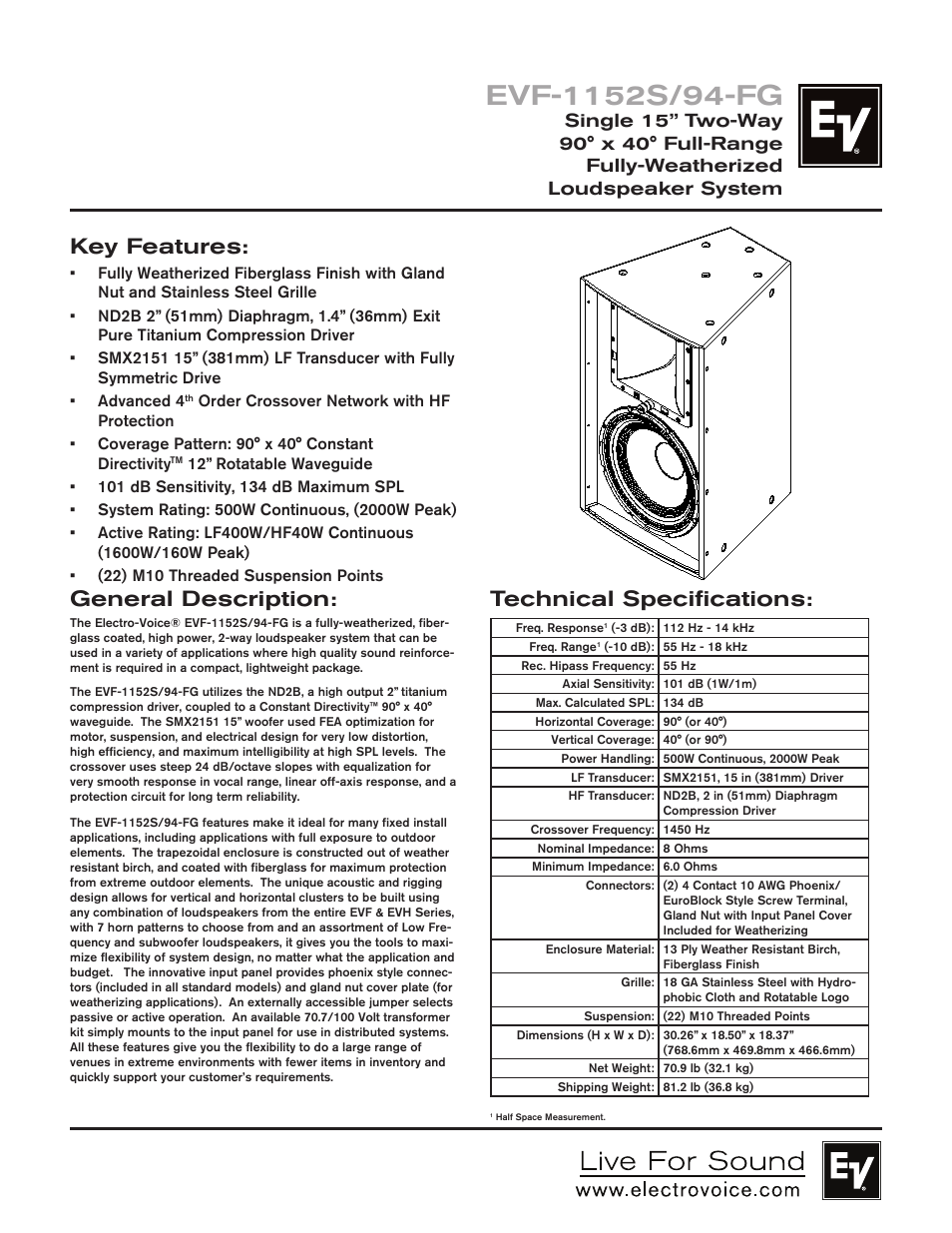 EV Rider EVF-1152S/94-FG User Manual | 4 pages