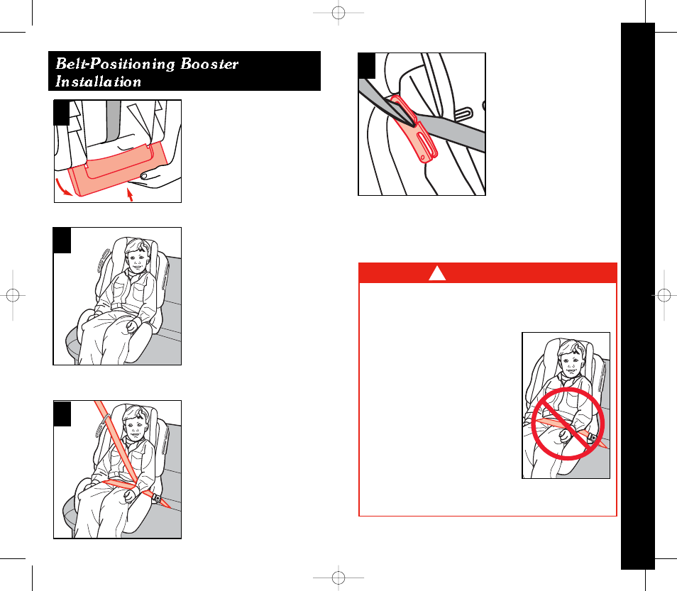 Belt-positioning booster installation | Eddie Bauer 22-750 User Manual | Page 25 / 30