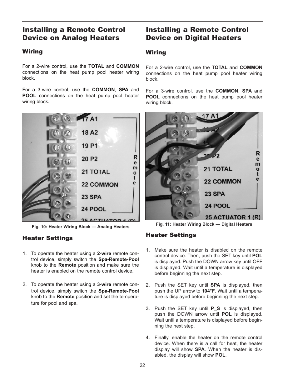 Energy Tech Laboratories POOL & SPA 5310 User Manual | Page 22 / 24