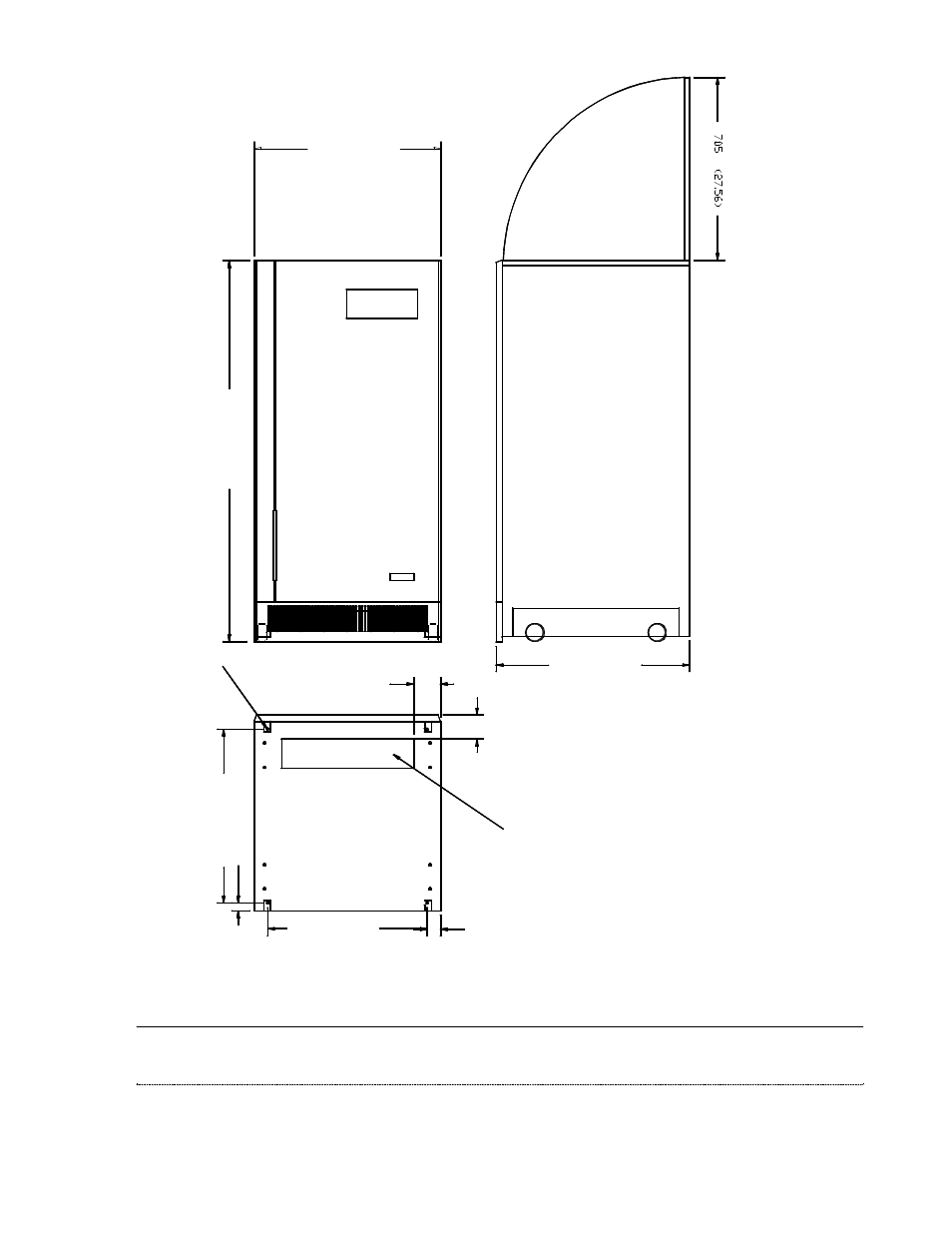 All measurements are in millimeters (and inches) | Energy Tech Laboratories EDP70 User Manual | Page 16 / 65