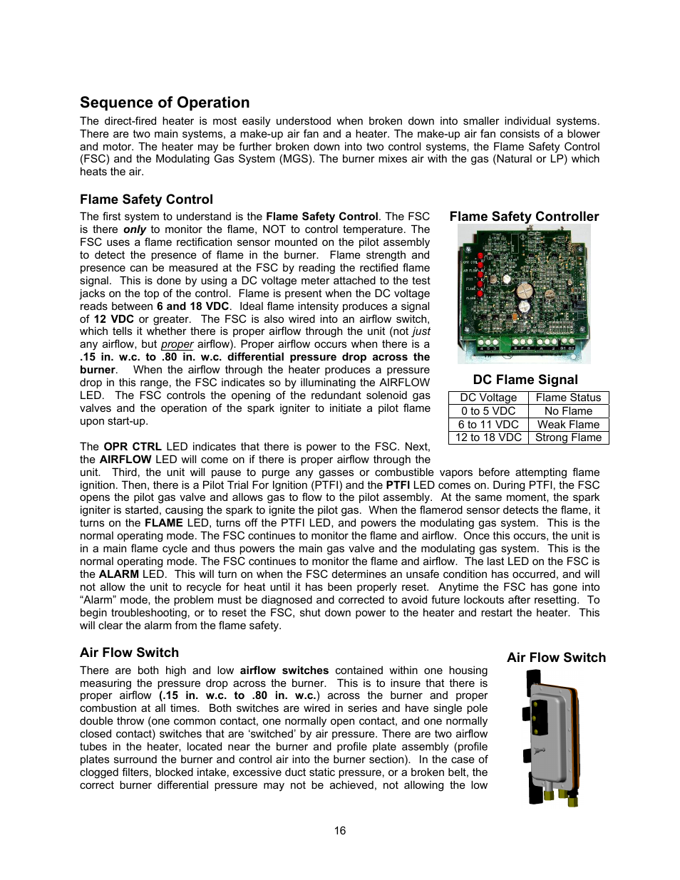 Sequence of operation | Energy Tech Laboratories MR212 User Manual | Page 16 / 28