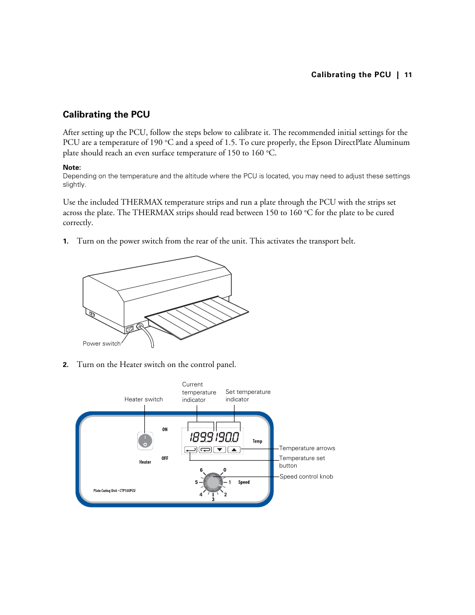 Calibrating the pcu | Energy Tech Laboratories 7900CTP User Manual | Page 11 / 28