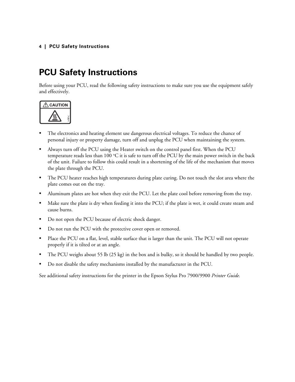 Pcu safety instructions | Energy Tech Laboratories 7900CTP User Manual | Page 4 / 28
