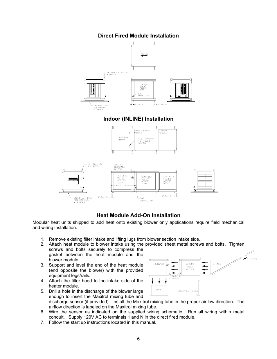 Energy Tech Laboratories Modular Direct Fired Heaters User Manual | Page 6 / 28