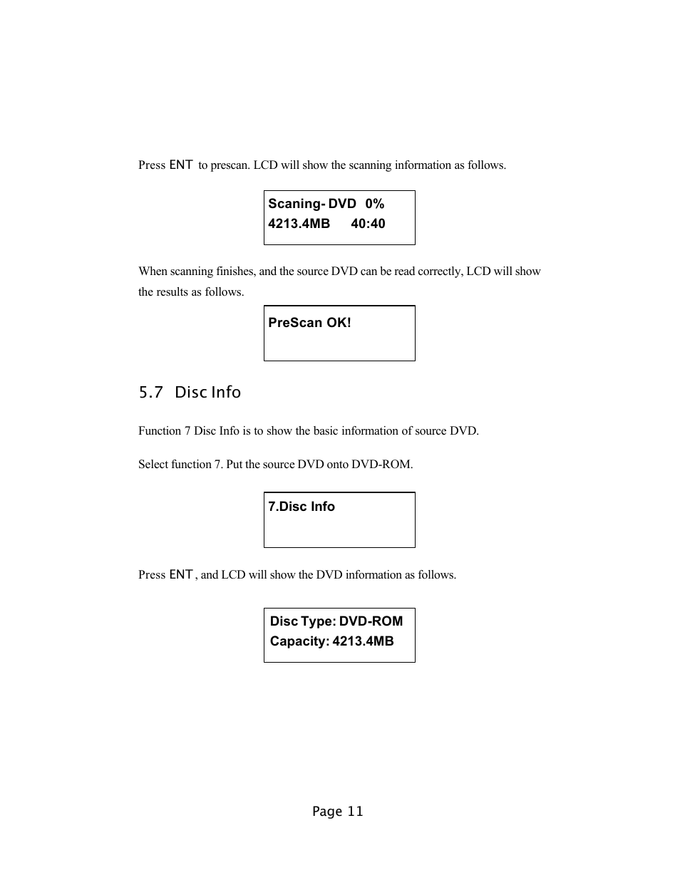 7 disc info | EZQuest DVD Duplication User Manual | Page 11 / 55