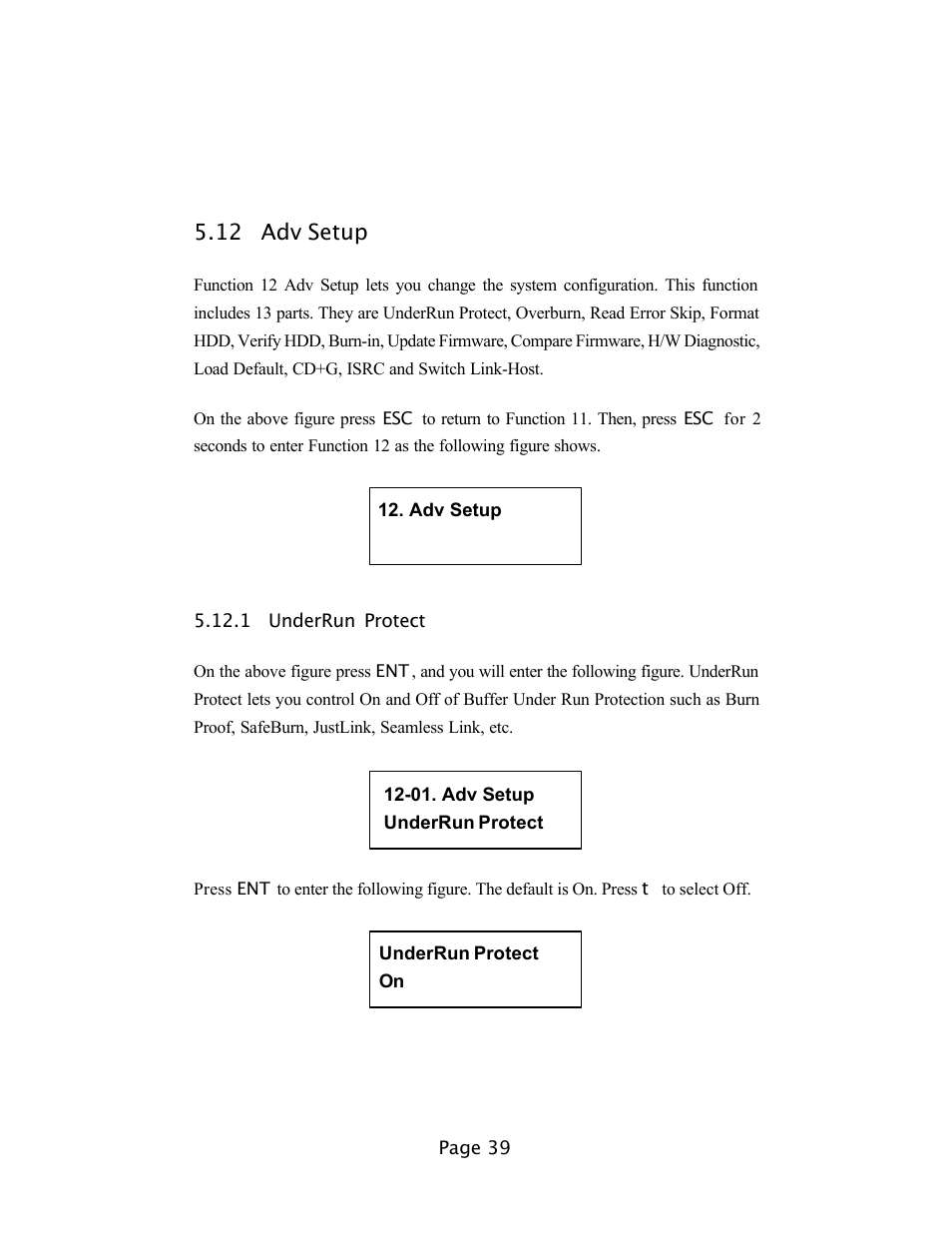 12 adv setup | EZQuest DVD Duplication User Manual | Page 39 / 55