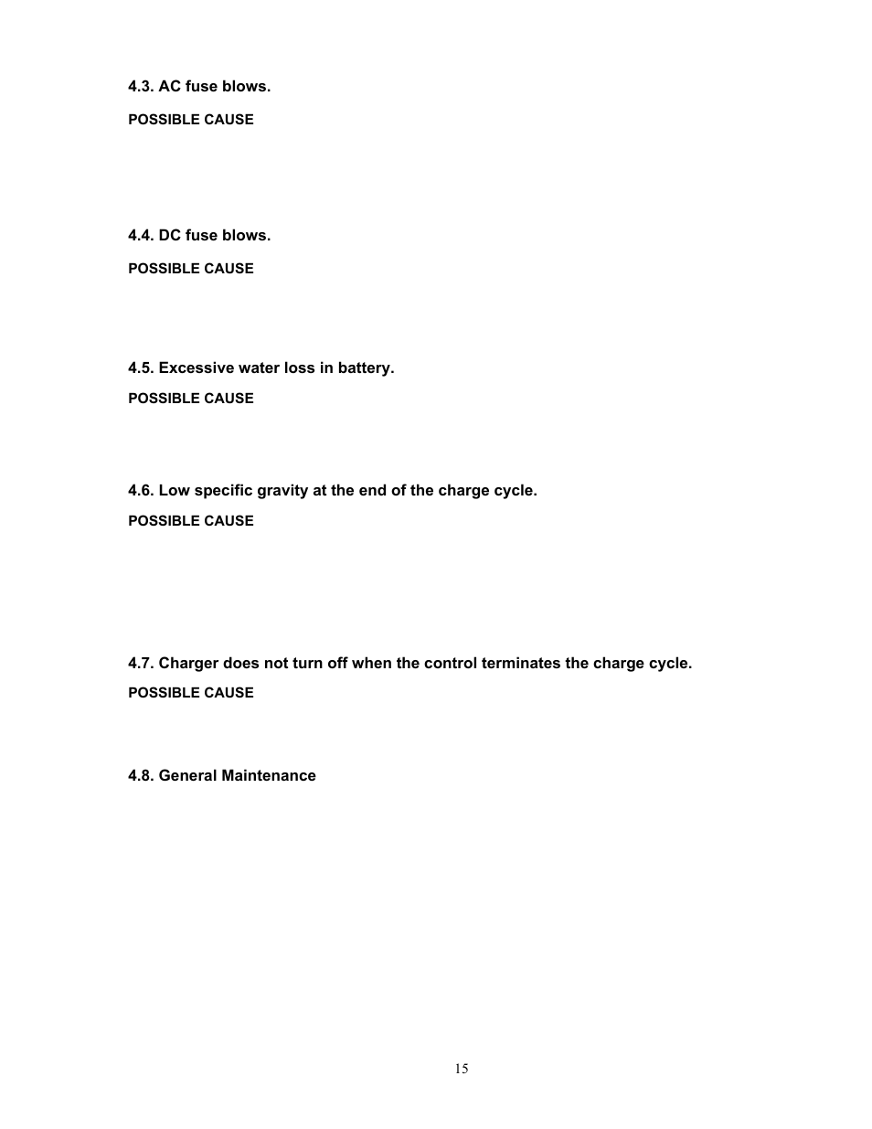 Exide Technologies Industrial Battery Charger S47-0079 User Manual | Page 15 / 20