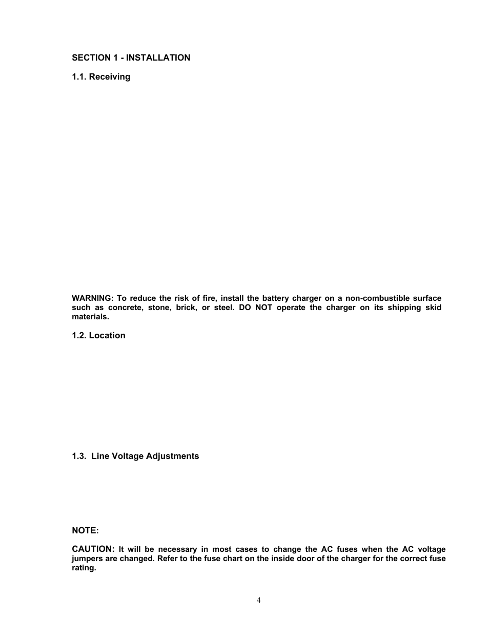 Exide Technologies Industrial Battery Charger S47-0079 User Manual | Page 4 / 20