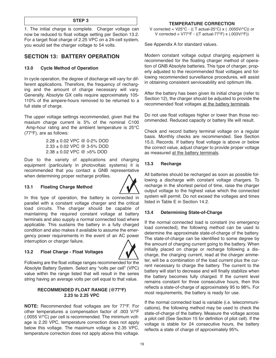 Exide Technologies PORTFOLIO PAR20 User Manual | Page 19 / 29