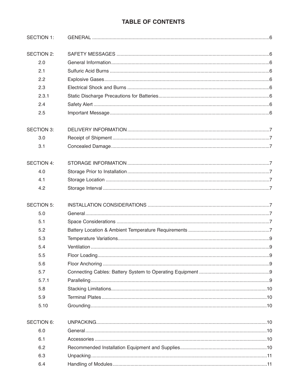 Exide Technologies PORTFOLIO PAR20 User Manual | Page 2 / 29