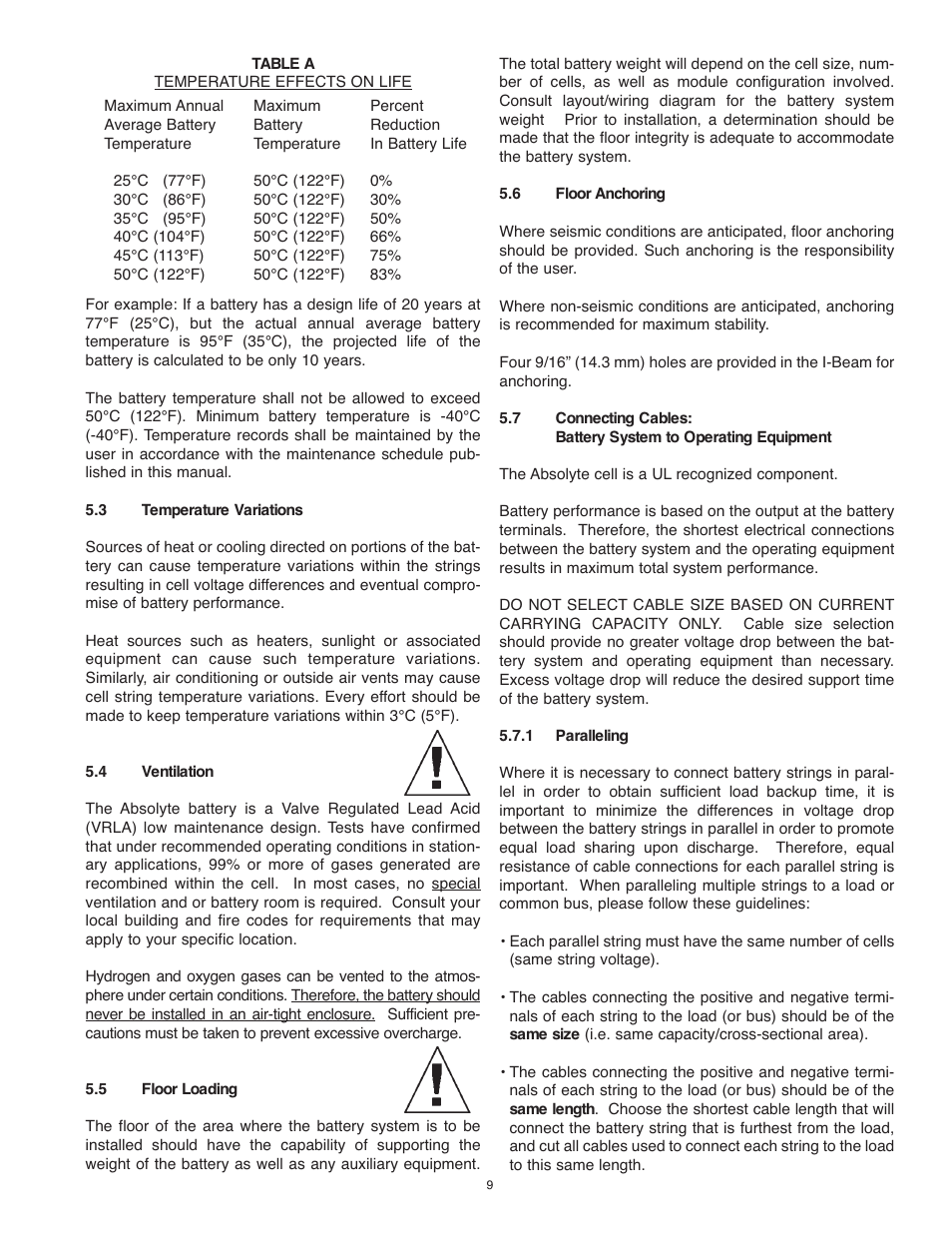 Exide Technologies PORTFOLIO PAR20 User Manual | Page 9 / 29