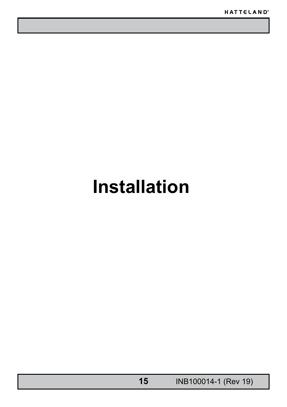 Installation | Elo TouchSystems JH 23T02 User Manual | Page 15 / 54